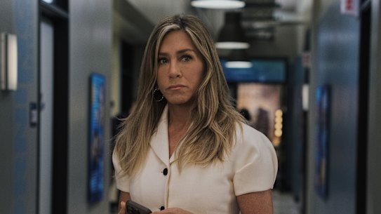 Jennifer Aniston returns in Morning Wars, the Apple+ TV show.