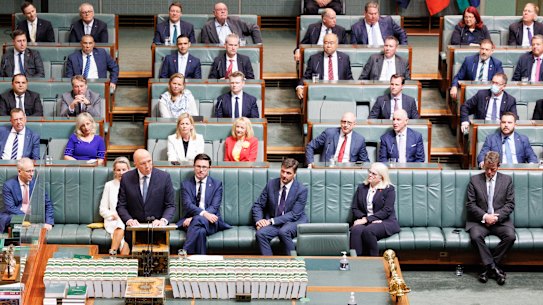 The Liberal Party has just nine women in the lower house, making up less than 20 per cent.