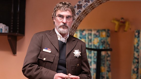 Joaquin Phoenix plays Joe Cross, the sheriff of Eddington, New Mexico, whose conviction to upholding the law is tested by COVID directives.