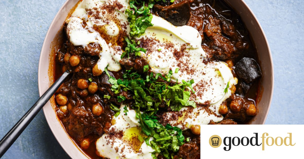 Persianinspired eggplant, chickpea and beef stew with sumac