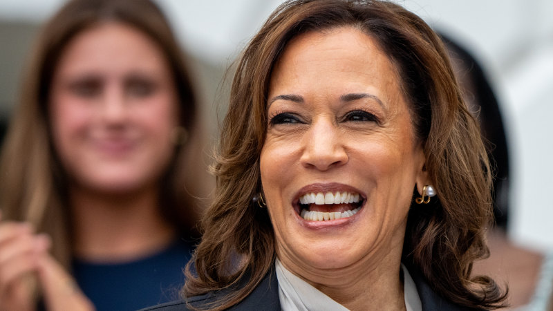 Harris frames herself as everything Trump is not, and Democrats are behind her