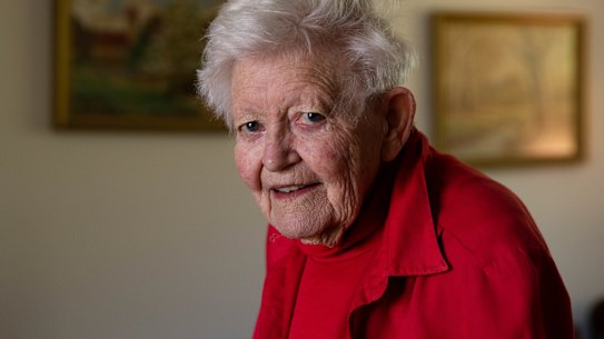 Val Fell, 93, is hoping she will never have to go into aged care. 