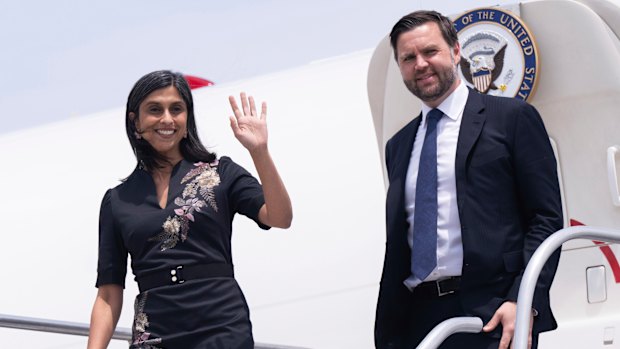 Vice President JD Vance and second lady Usha Vance.