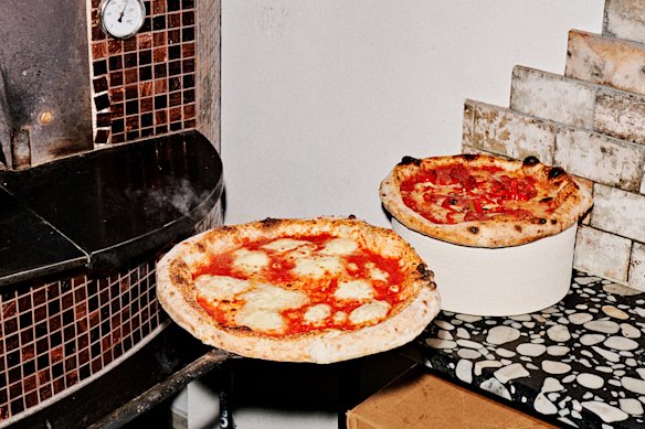 Wood-fired pizzas from Freddy’s Pizza in Windsor.