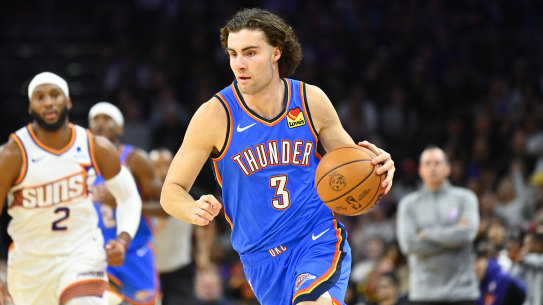 Australian NBA star Josh Giddey.