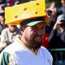 Shane Lowry of Team Europe endears himself to the Wisconsin locals.