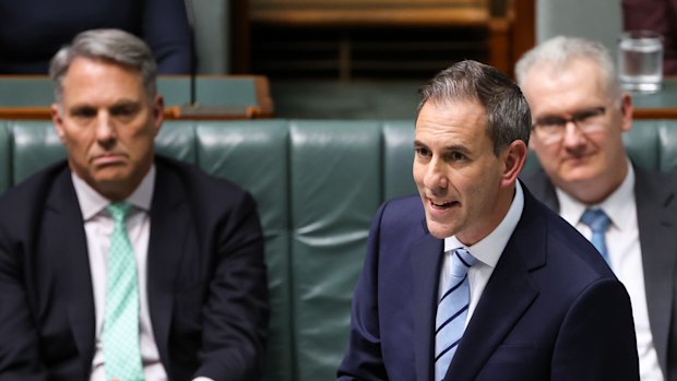 Jim Chalmers during question time.