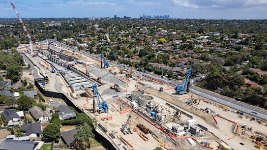 Victoria’s North East Link road project is expected to open in 2028.