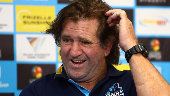 Des Hasler was unhappy with the refereeing in Sunday night’s match.