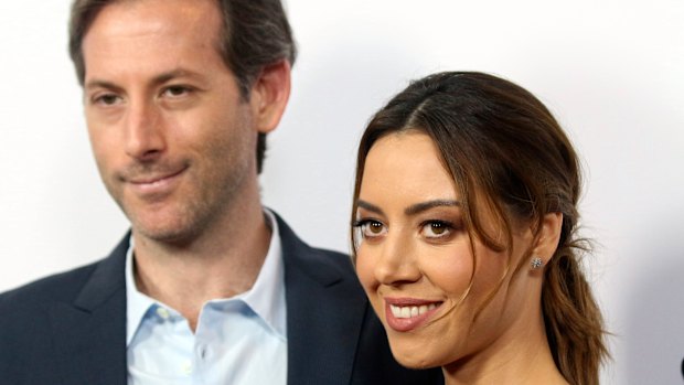 Jeff Baena and Aubrey Plaza in 2017.