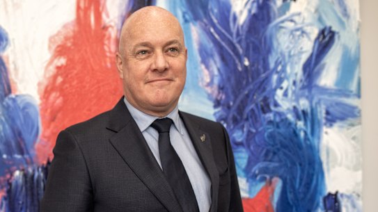 Christopher Luxon currently serving as leader of the New Zealand National Party and is the Leader of the Opposition, photographed at the London office of Kiwi creative agency Topham Guerin in Mayfair.