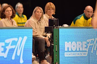 Stacey Marinkovich in her first game as Diamonds coach.