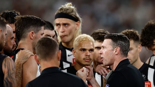 Craig McRae did not spare his senior players after Collingwood’s loss on Thursday night.