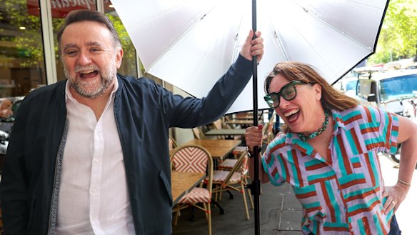 “Part of the joy of cinema is a journey”: Filmmaker Robert Connolly with novelist Nikki Gemmell.