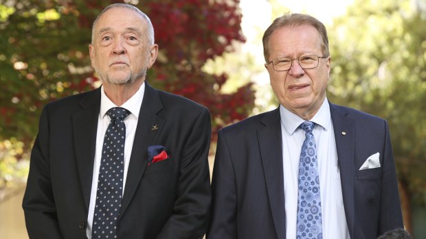 Professor John McCallum, CEO of National Seniors Australia, and Ian Yates, Chief Executive of Council on the Ageing Australia.