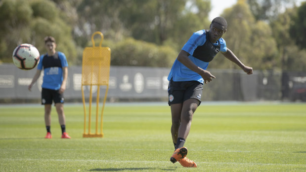 City's 15-year-old winger Yaya Dukuly has been added to the squad to play Sydney FC on Sunday night.