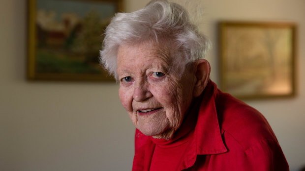 Val Fell, 91, is hoping she will never have to go into aged care. 