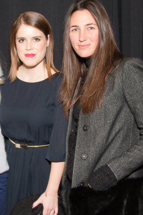 Katherine Keating, right, at the NONOO Fall 2014 Collection in New York with Princess Eugenie of York., daughter of Prince Andrew. 