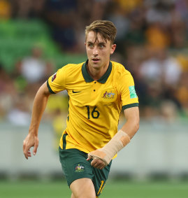 Joel King made his Socceroos debut and moved from Sydney to Odense in January.