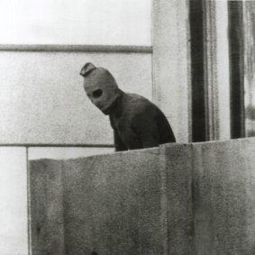 A Palestinian terrorist in Munich, 1972.