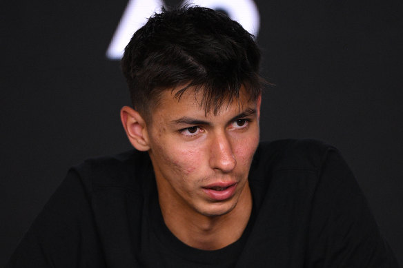Alexei Popyrin didn't win a game in the first and third sets.