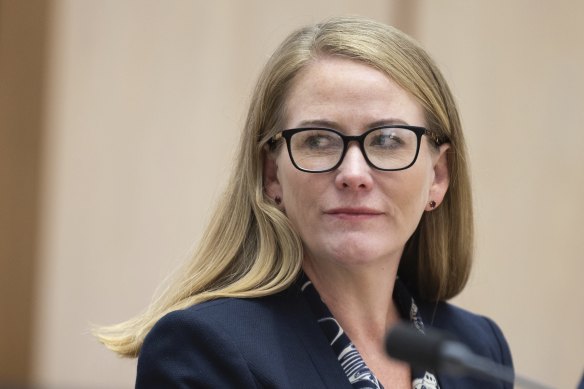 ALDI Australia CEO Anna McGrath during the inquiry.