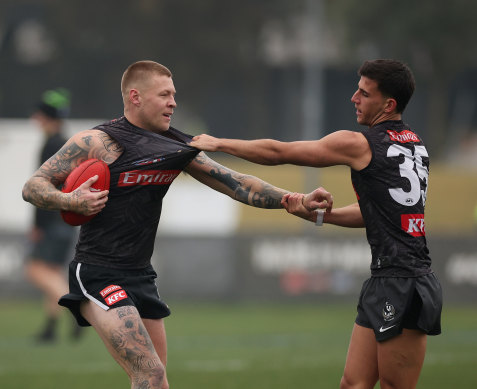 Star Collingwood duo Jordan De Goey and Nick Daicos have both had interrupted pre-seasons.