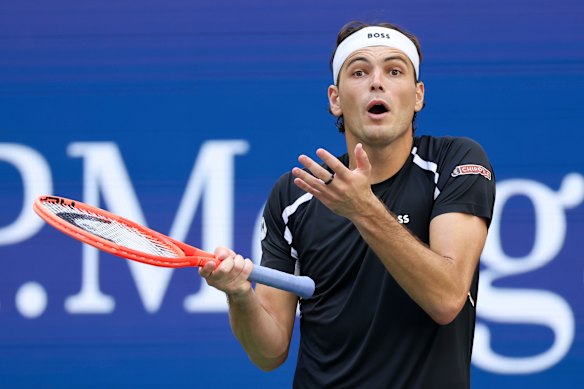 Taylor Fritz suffered an early loss in New York.