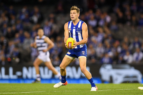 North Melbourne's Shaun Higgins has not had a new contract settled.