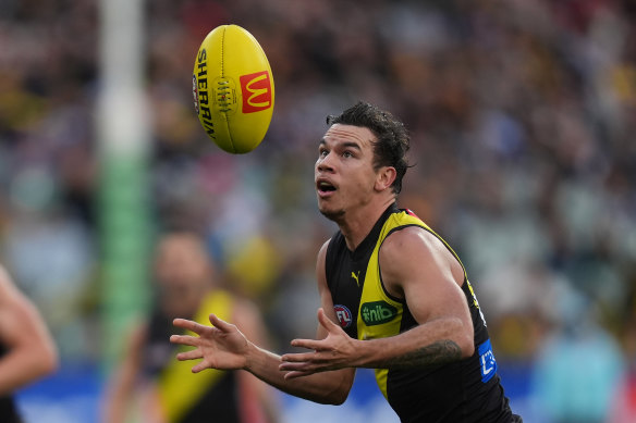 Daniel Rioli of the Tigers.