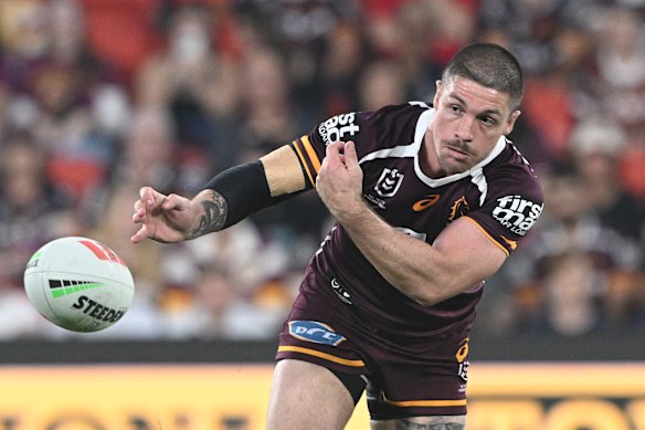 Cory Paix in action for the Broncos.