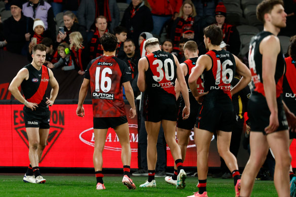 Essendon fans and players were bewildered after last Friday night’s loss to Adelaide.