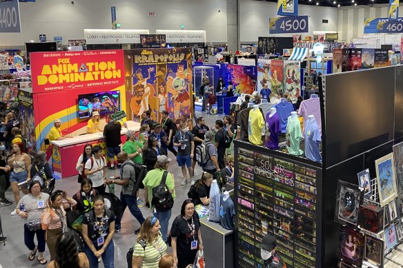 Fans on the convention centre floor at 2024 San Diego Comic-Con.