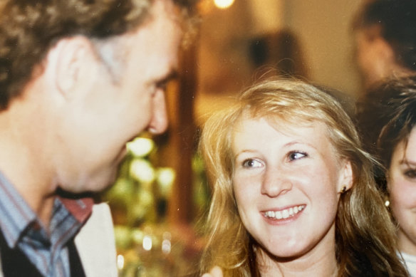 A teenage Kate Halfpenny with her father, Brian.