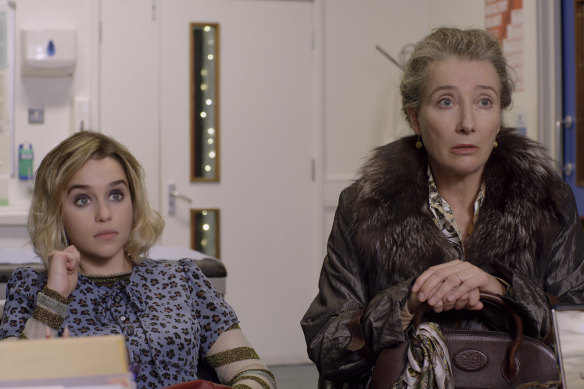 Emilia Clarke (left) and Emma Thompson, who co-wrote the script and co-produced Last Christmas, as Kate's mother, Petra.