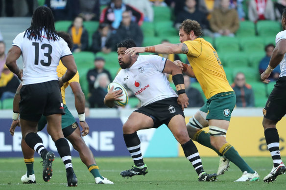 Campese Ma’afu in action against the Wallabies in 2017.