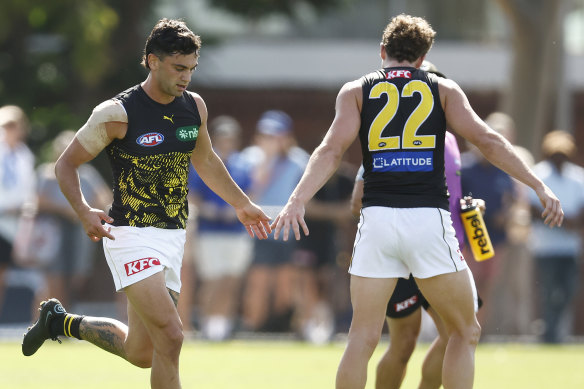 Richmond recruits Tim Taranto (left) and Jacob Hopper.