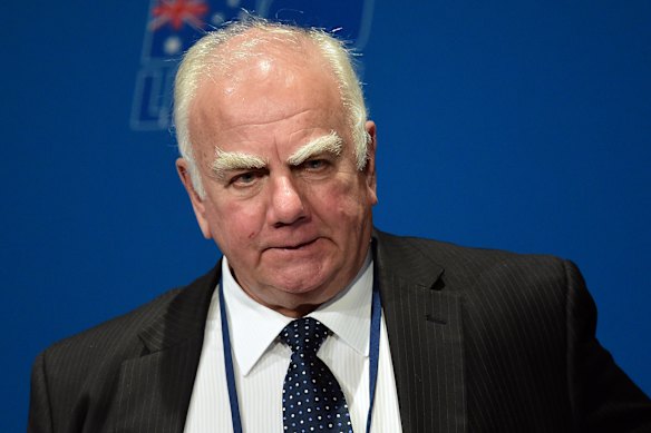 Alan Stockdale raised eyebrows at the NSW Liberal Women’s Council meeting with his comments about “assertive” women.