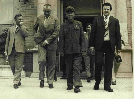 Gough Whitlam arrives in China on July 11, 1971.