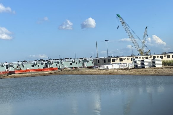 Significant work remains to be completed at the federal government’s proposed new quarantine centre at Pinkenba.