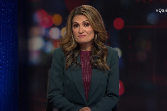 Host Patricia Karvelas addresses the unusual absence of a live studio audience.