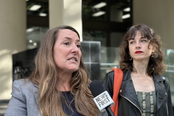 Disrupt Burrup Hub protesters Kristen Morrissey and Joana Partyka are two of the three summonsed to appear in court on Monday.