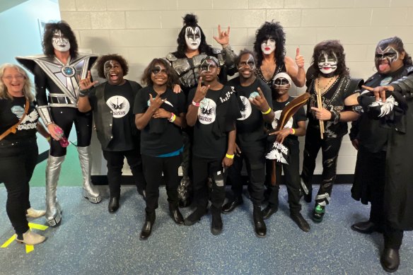 Mulga Bore Hard Rock Band live the dream as support act for KISS.