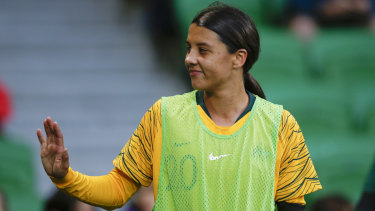 Captain my captain: Australia is hoping gun striker Sam Kerr hits the ground running.