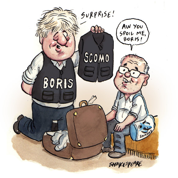 Boris Johnson and Scott Morrison.