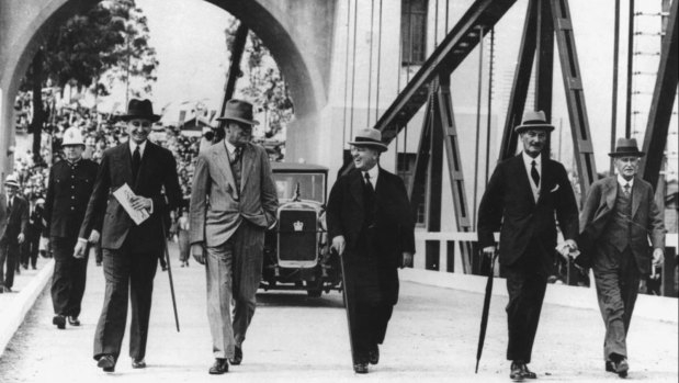 The opening of Indooroopilly's Walter Taylor toll bridge in 1936.