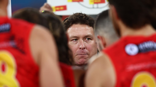 Gold Coast coach Stuart Dew.
