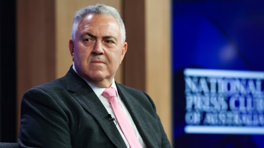 Joe Hockey speaks to the National Press Club today.