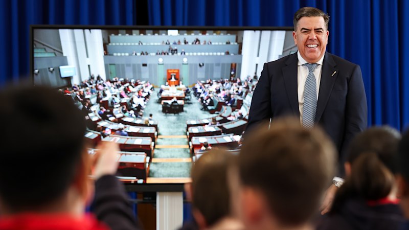 Milton Dick promotes parliamentary reforms to restore trust, using pineapple as a symbol