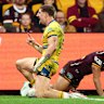 Zac Lomax scores against Brisbane.